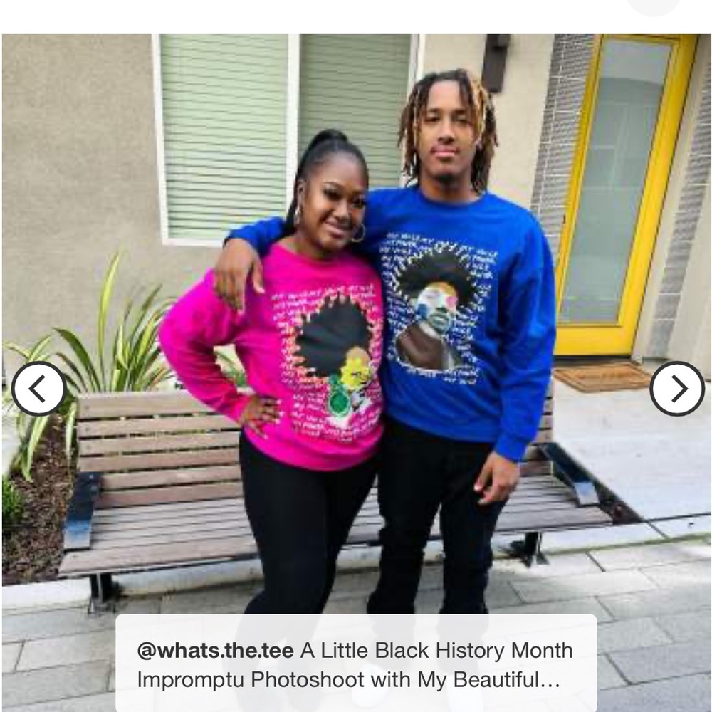 - New Black history month Target blue sweater size 2x